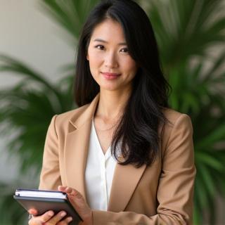 Portrait of Sarah Chen, Event Floral Coordinator at Jendrixovalmora.