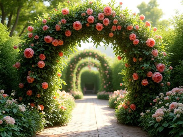 Lush, organic floral arch for a celebratory party entrance